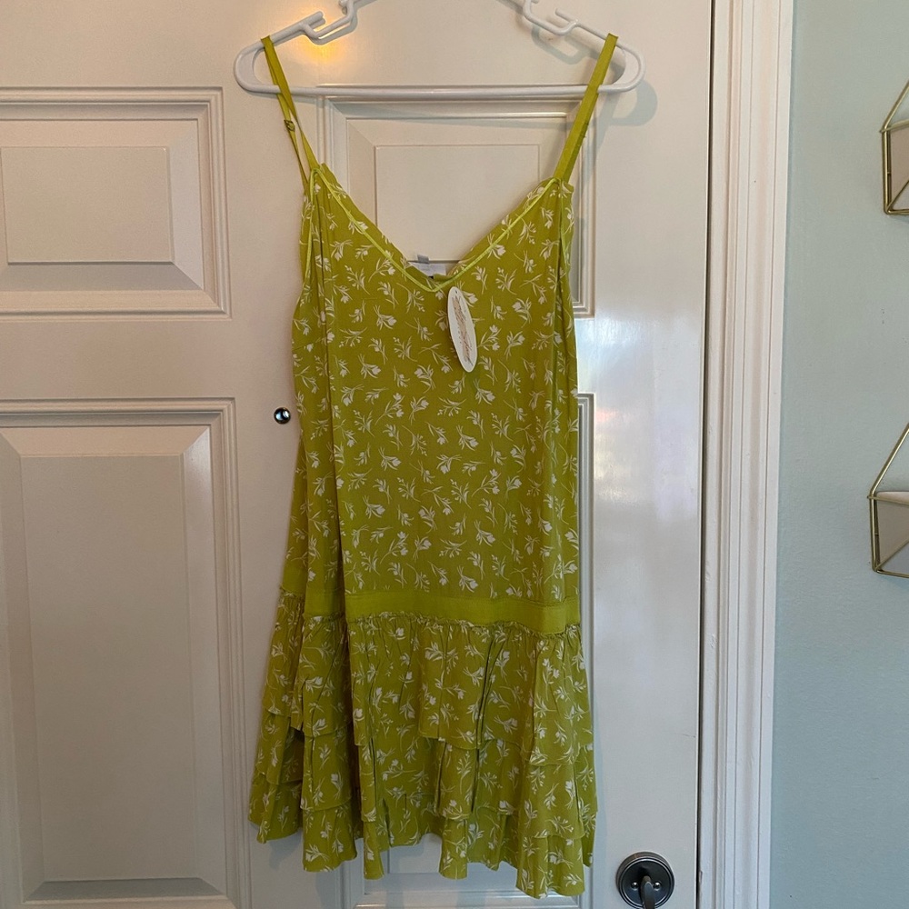 Skylar + Madison green floral Mini dress